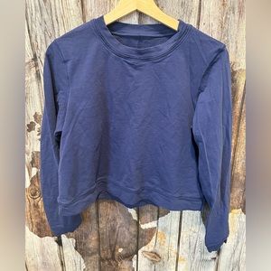Blue size 4 Lululemon crop top sweater